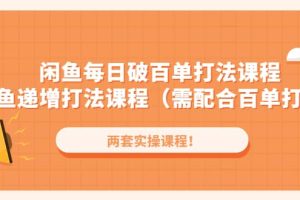 闲鱼每日破百单打法实操课程 闲鱼递增打法课程（需配合百单打法）